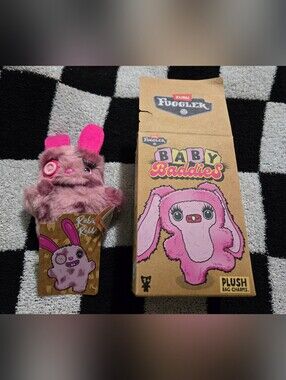 Fuggler Baby Baddies Keyrings Series 1 Collectible 5" Plush Toy Rabid Rabbit